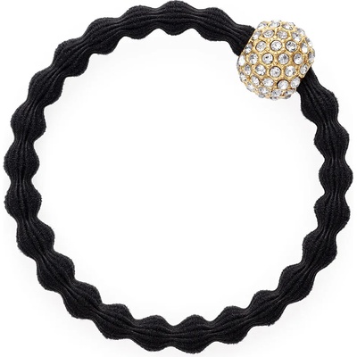 Gumička na vlasy By Eloise London Bling Charms Snow Ball barva černá