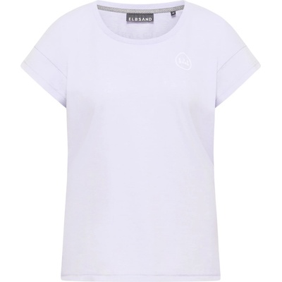ELBSAND Дамска тениска ELBSAND Women's Ranva T-Shirt - Lilac Frost Melange - размер XS (916-2678-0411)