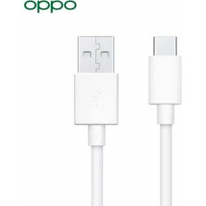 OPPO Кабел Oppo DL143, от USB-A(м) към USB-C(м), 1m, 30W, бял (DL143)