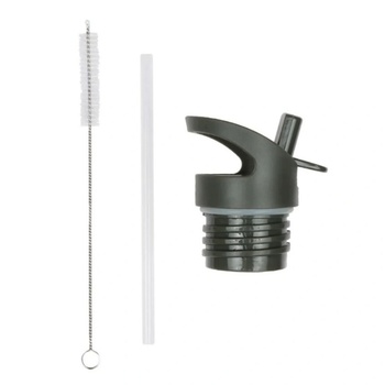 A little lovely company: Бутилка от неръждаема стомана със сламка: Blossoms Pink - 350мл (DBSSBP58+DBSSRE55)