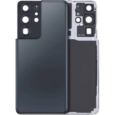 Zadní sklo + kryt kamery Samsung Galaxy S21 Ultra (No Logo) – Aftermarket Plus – námořnická modrá SAM3571