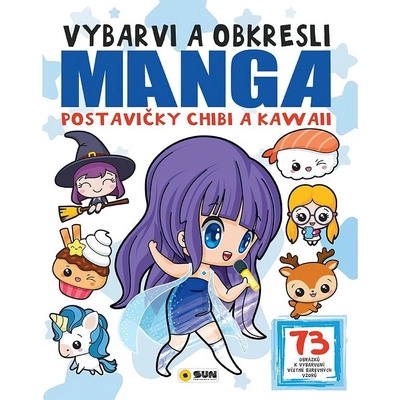 Japanese Vybarvi a obkresli - Manga postavičky Chibi a Kawaii