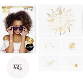 TATTonMe Метални татуировки за жени Stars комплект Gold