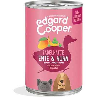 Edgard & Cooper Junior kachna a kuře 12 x 400 g