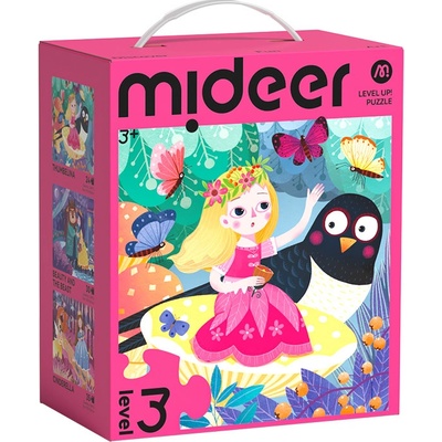 Mideer LEVEL UP! 03 Dobrodružstvo princezien 3v1 24 30 a 35 dielov