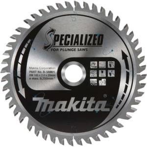 Makita - Нож за трион за изкуствен камък 165x20 мм, 48 зъба B-56801 (B-56801)
