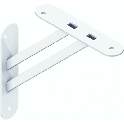 Alfer aluminium Konzola Magnetic 180x180 mm 8 kg biela 10902-00000