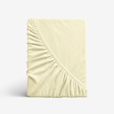 Goldea froté elastická plachta svetlo žltá 180x200
