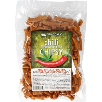 Damodara Chilli chipsy a konopné semínko 100 g