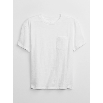 GAP dětské tričko s kapsičkou Bílá