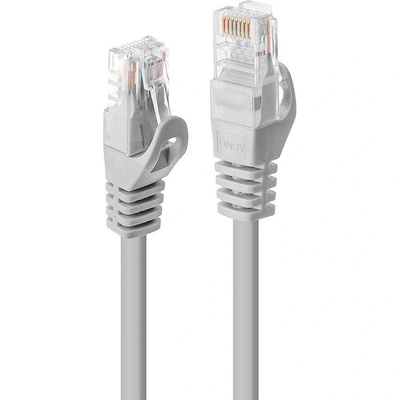 Lindy Rj45/Rj45 Cat6 7.5m мрежов кабел Сив 7, 5 м U/UTP (UTP) (48166)