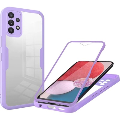 Techsuit Калъф за Samsung Galaxy A13 4G + Протектор - ColorVerse 360 Series - Лилав