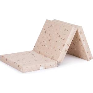 Chipolino Сгъваем матрак Chipolino, 60 x 120 x 6 cm, Хумус с бежови звезди (MAT02204BEST)