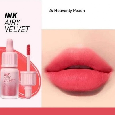 Peripera Ink Airy Velvet matný tint na rty 024 Heavenly Peach 4 g – Zboží Dáma