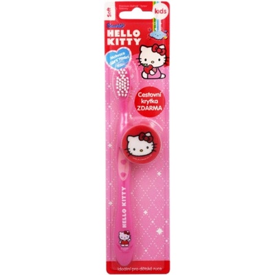 Hello Kitty Jemná zubná kefka s krytkou