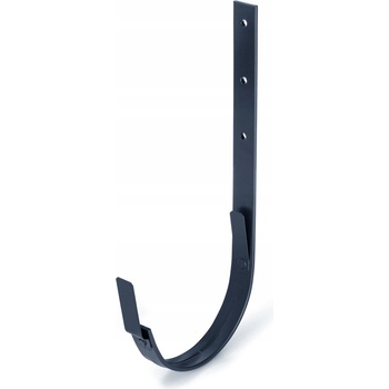 Evromat Hak rovný pre odkvapový žľab 333 mm 530 mm pozink lak RAL 7016 antracit