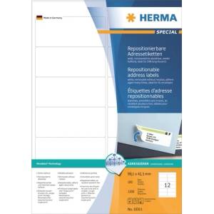 HERMA етикет отлепващ се 99, 1 x 42, 3 мм, 1200 бр (10311)