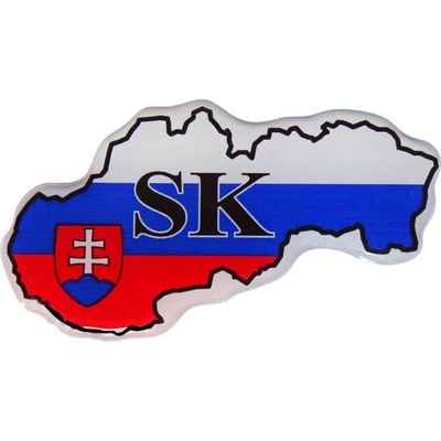 3D živicová nálepka SK republika 7cm
