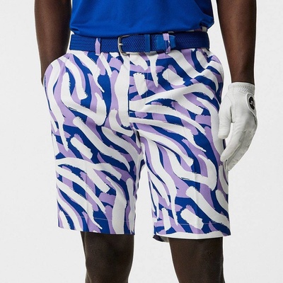 J.Lindeberg pánske šortky Eloy Print shorts Purple painted zebra