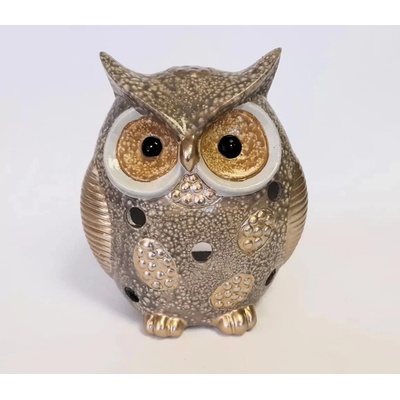 Sova keramická na svíčku