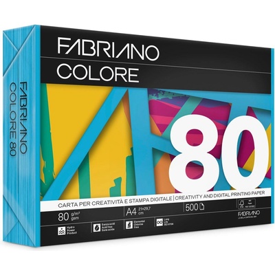 Fabriano Копирна хартия Colore, A4, 80 g-m2, тъмносиня, 500 листа (8001348233947)