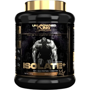 UnKrowned King Isolate+ Protein | with Whey Isolate, Egg Protein & Creatine [1800 грама] Ванилия