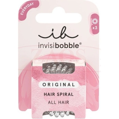 Invisibobble ORIGINAL Crystal Clear gumičky do vlasů 3 ks