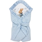 Bambino Casa Пелена за изписване 2 в 1 Bambino Casa - Blu Rabbit on Bicycle (3993) - ozone