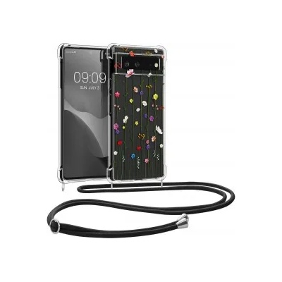 kwmobile Прозрачен калъф с дизайн ориенталско цвете за Google Pixel 6 - многоцветен