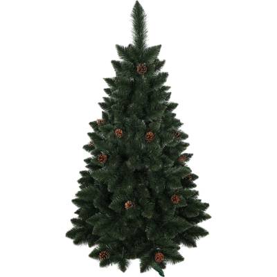 zanapo.cz Umělý vánoční stromeček Borovice de luxe classic se šiškami 150 cm