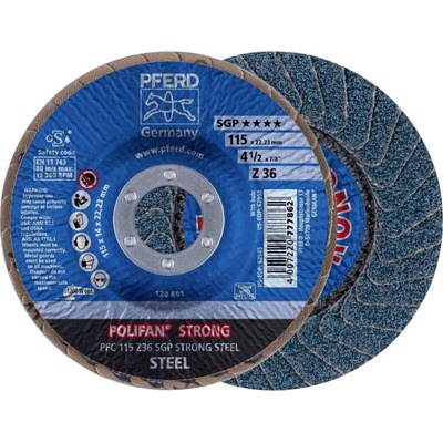 Pferd Vejárovitý brúsny kotúč 115 x 22.23 mm 67788015 10 ks