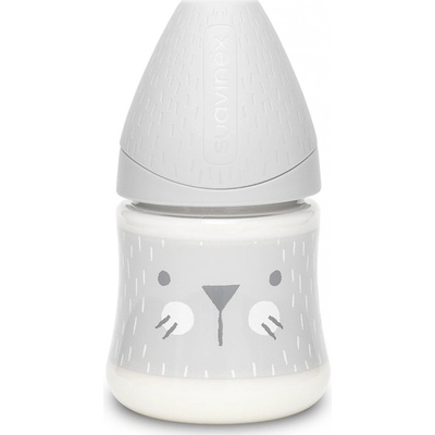 Suavinex Premium fľaša S Hygge Fuzy sivá 150ml