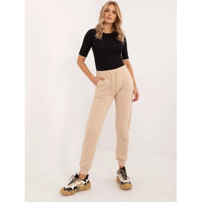 Basic dámské tepláky s kapsami em-dr-661.00-beige