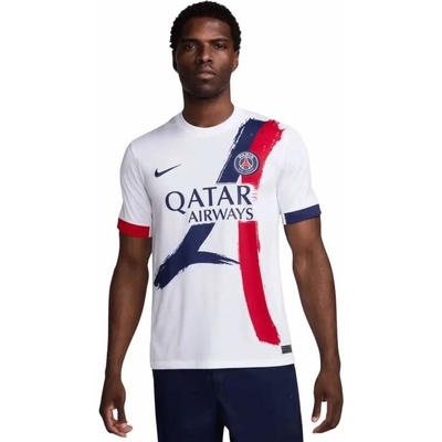 Nike Pánský venkovní fotbalový dres PSG 24/25 bílý