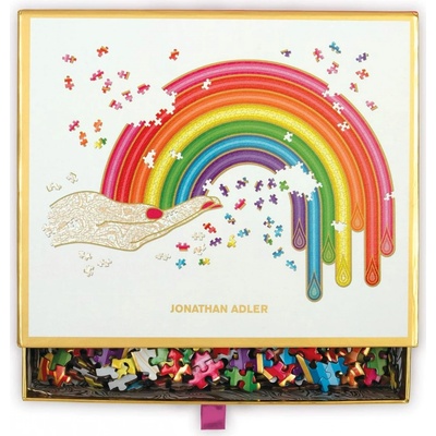 Galison Metalické tvarové Rainbow Hand 750 dílků