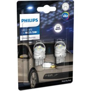 Philips Крушка, LED, стоп светлини / габарити PHILIPS W21/5W, 12V, 2, 4/0, 48W, 6000K, 200/50lm, 2 бр