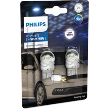 Philips Крушка, LED, стоп светлини / габарити PHILIPS W21/5W, 12V, 2, 4/0, 48W, 6000K, 200/50lm, 2 бр