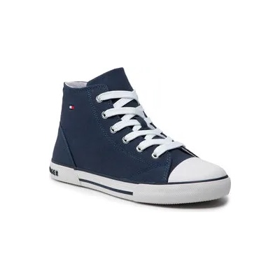Tommy Hilfiger Кецове Higt Top Lace-Up T3X4-32209-0890 S Тъмносин (Higt Top Lace-Up T3X4-32209-0890 S)