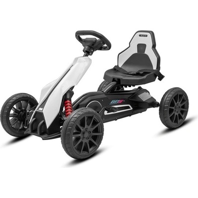 Go-kart Baby Mix detská šliapacia motokára Speedster biela