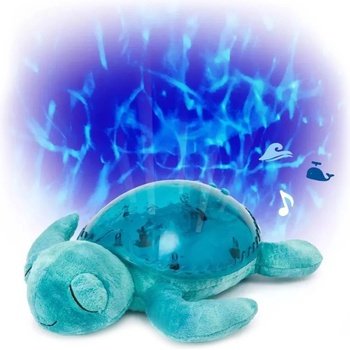 Cloud b Нощна лампа-проектор с мелодии и подводни прожекции Cloud B - Tranquil Turtle, Aqua (9001-AQ)
