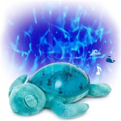 Cloud b Нощна лампа-проектор с мелодии и подводни прожекции Cloud B - Tranquil Turtle, Aqua (9001-AQ)