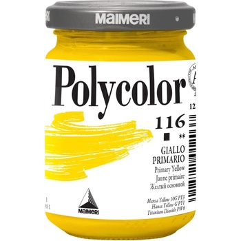 Maimeri Vynil Polycolor АКРИЛНА боя Primary Yellow 116 140 ml 1 бр (M1220116)