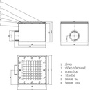 Podlahová výpust NEREZ čtvercová