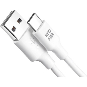 Neofier Здрав кабел с бързо зареждане за устройства с USB-C порт - Neofier USB-A to USB-C Cable 60W (100 см) (бял) (NF2ACW0503T)