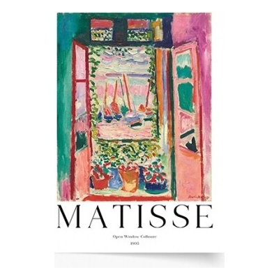 Plagát Matisse - Open window 21x30 - 100552