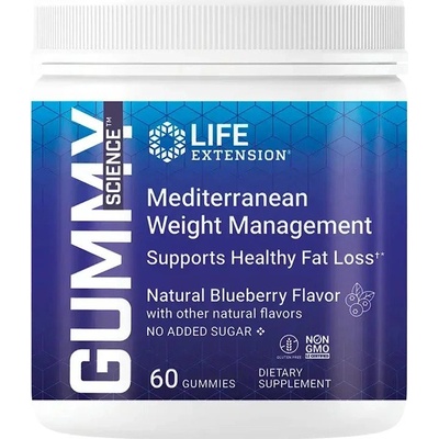 Life Extension Mediterranean Weight Management Borůvka gummies 400 mg 60 ks