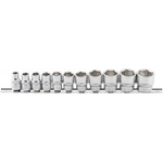 BGS technic Комплект 11 броя инчови вложки 3/8" , шестостен ; bgs technic, 9110
