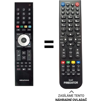 Dálkový ovladač Predátor Grundig TP6 TP6187R – Hledejceny.cz