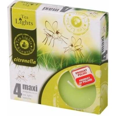 Nohel Garden Citronella Svíčka čajová vonná Maxi 4 ks