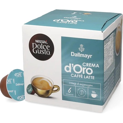 NESCAFÉ Dolce Gusto Dallmayr Crema d’Oro Caffè Latte 16 ks